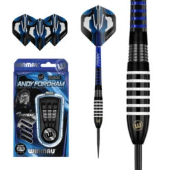 Winmau Winmau Andy Fordham 23g Onyx Coated Viking Darts -SNOOKER - POOL Store 1070 Andy Fordham 23g Full Spec