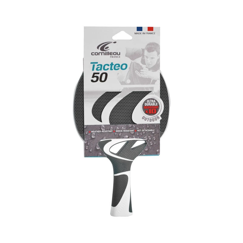 Cornilleau Cornilleau Tacteo 50 Grey Outdoor Table Tennis Bat 2 Cornilleau Cornilleau Tacteo 50 Grey Outdoor Table Tennis Bat - Image 2