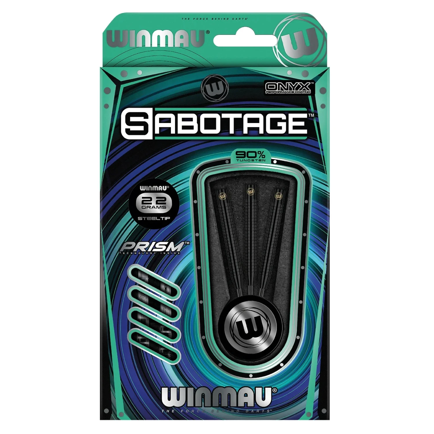 Winmau Winmau Sabotage Onyx 24g Darts 2 Winmau Winmau Sabotage Onyx 24g Darts - Image 2