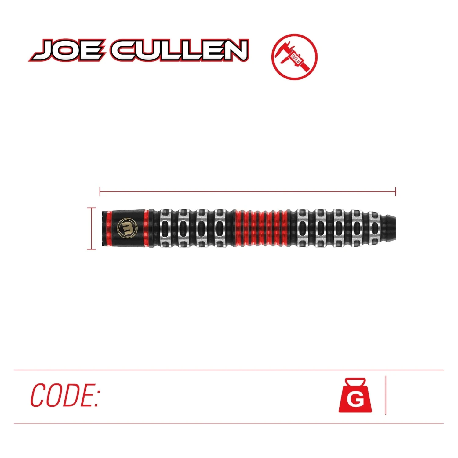 Winmau Winmau Joe Cullen 22g Special Edition Darts 5 Winmau Winmau Joe Cullen 22g Special Edition Darts - Image 5