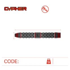 Winmau Winmau Cypher 90% Tungsten Darts 24g -SNOOKER - POOL Store 1520 Cypher 24g size