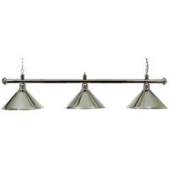 Cue Craft Chrome Light Bar With Three Chrome Shades
