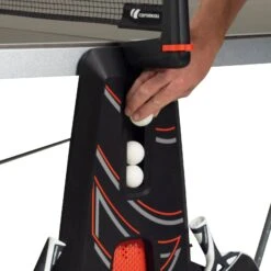 Cornilleau Cornilleau 500X Performance Blue Outdoor Table Tennis Table -SNOOKER - POOL Store 500XSidePanelBallStorage