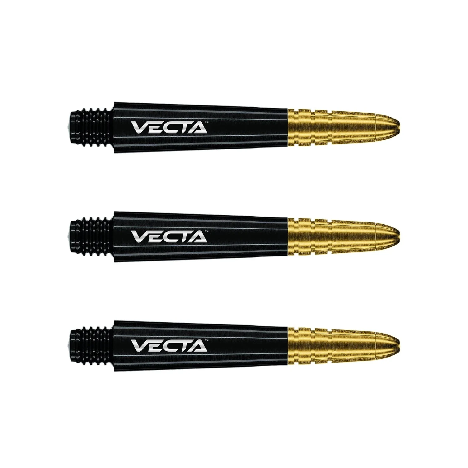 Winmau Winmau Vecta Short Black Gold Polycarbonate Dart Stems 1 Winmau Winmau Vecta Short Black Gold Polycarbonate Dart Stems