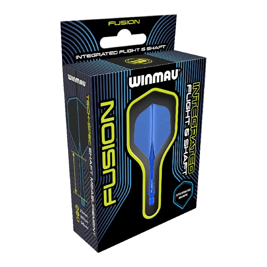 Winmau Winmau Fusion Integrated Flight & Shaft Azure Blue 4 Winmau Winmau Fusion Integrated Flight & Shaft Azure Blue - Image 4