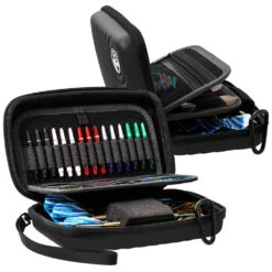 Bull's Bulls Orbis XL Darts Hard Case -SNOOKER - POOL Store BULL SORBISXLDartcaseblack c