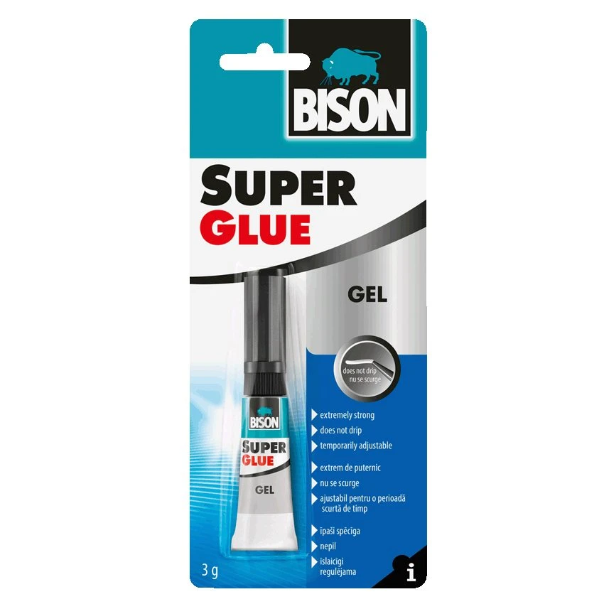 Bison Bison Super Glue Gel 3g 1 Bison Bison Super Glue Gel 3g