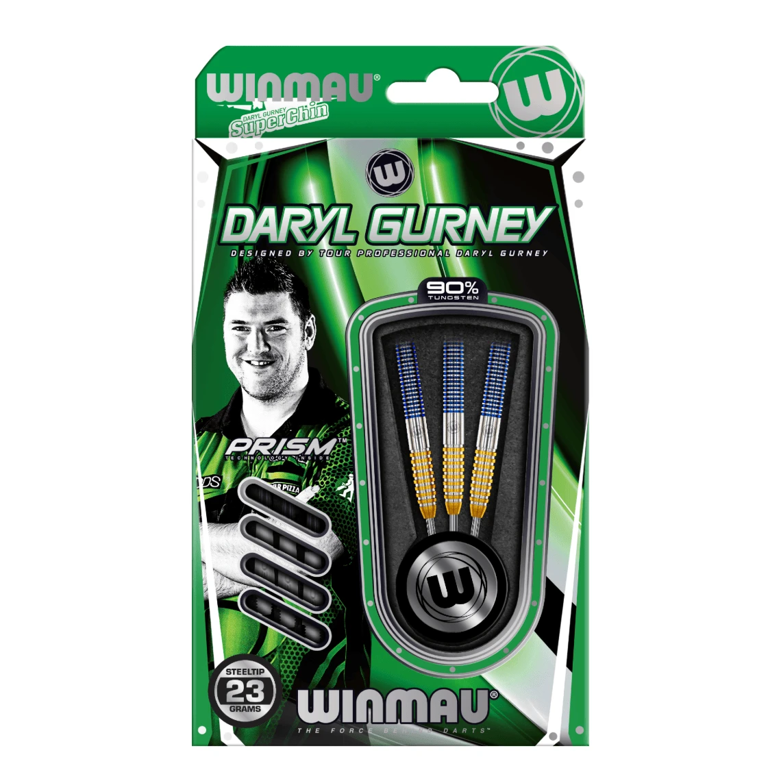 Winmau Winmau Daryl Gurney SC 1.0 Series 90% Tungsten Steel Tip Darts 23g 3 Winmau Winmau Daryl Gurney SC 1.0 Series 90% Tungsten Steel Tip Darts 23g - Image 3