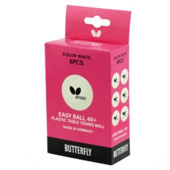 Butterfly Butterfly Easy Ball - 6 X White Plastic Table Tennis Balls