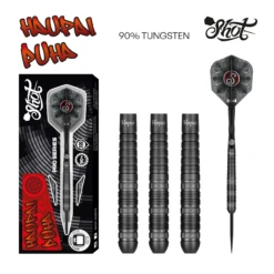 Shot Shot Pro Series Haupai Puha 2.0 Steel Tip Dart Set 90% Tungsten 24g 9 Shot Shot Pro Series Haupai Puha 2.0 Steel Tip Dart Set 90% Tungsten 24g -SNOOKER - POOL Store HPST2 Haupai Puha ST Full Set