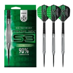 Harrows Harrows Dimplex S3 Tapered 90% Steel Darts 24g 10 Harrows Harrows Dimplex S3 Tapered 90% Steel Darts 24g -SNOOKER - POOL Store Harrows Dimplex Tapered Steel Image 1 2