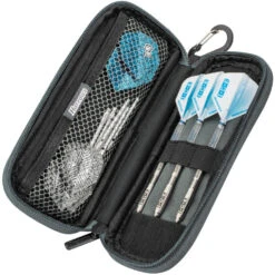 Harrows Harrows Z200 Darts Case -SNOOKER - POOL Store Harrows Z200 Grey Open