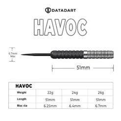 DataDart DataDart Havoc 90% Tungsten 22g Darts -SNOOKER - POOL Store HavocDimension 77645980 c7d0 4c88 b419 eb63229286d9