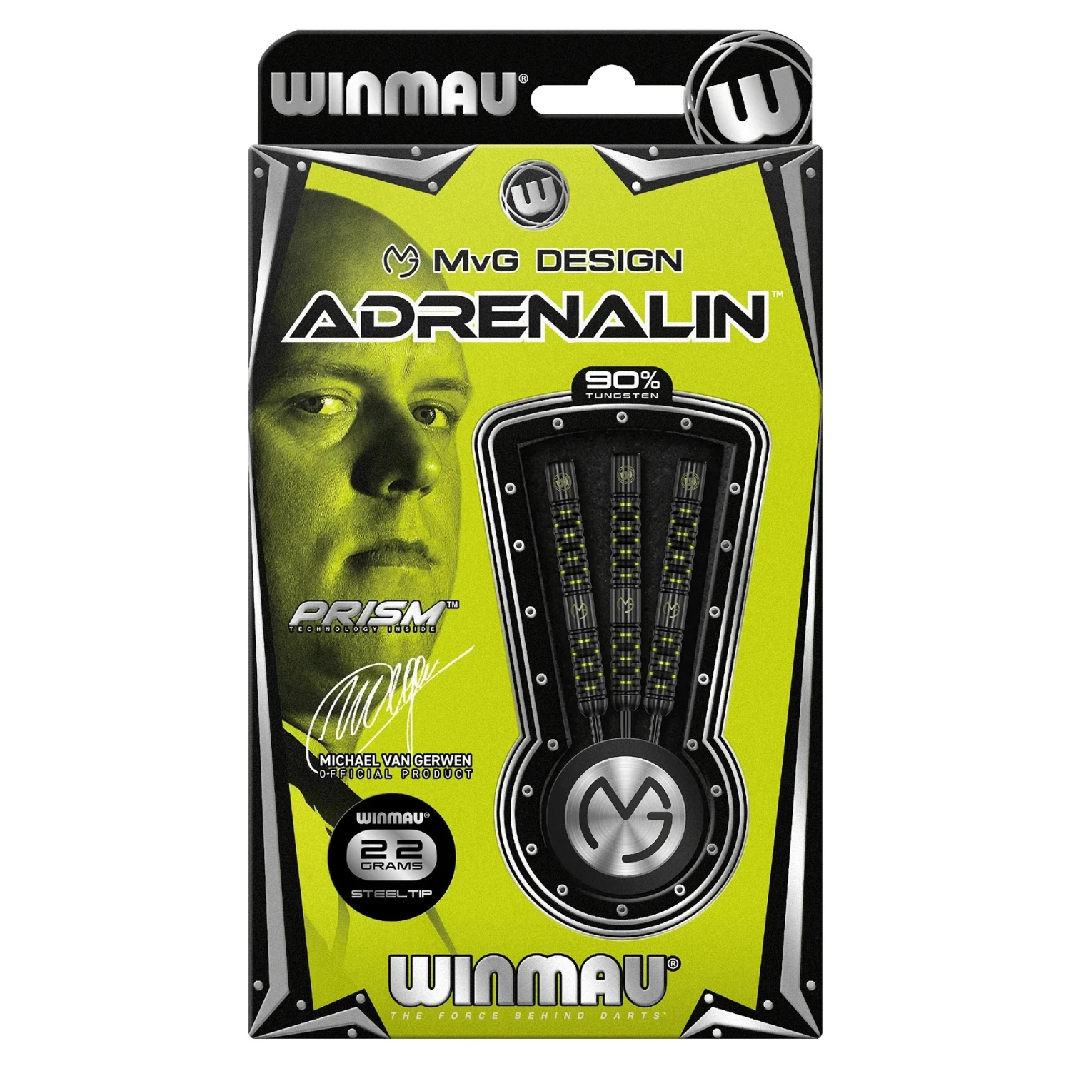 Winmau Winmau MvG Michael Van Gerwen Adrenalin 22g Darts 2 Winmau Winmau MvG Michael Van Gerwen Adrenalin 22g Darts - Image 2