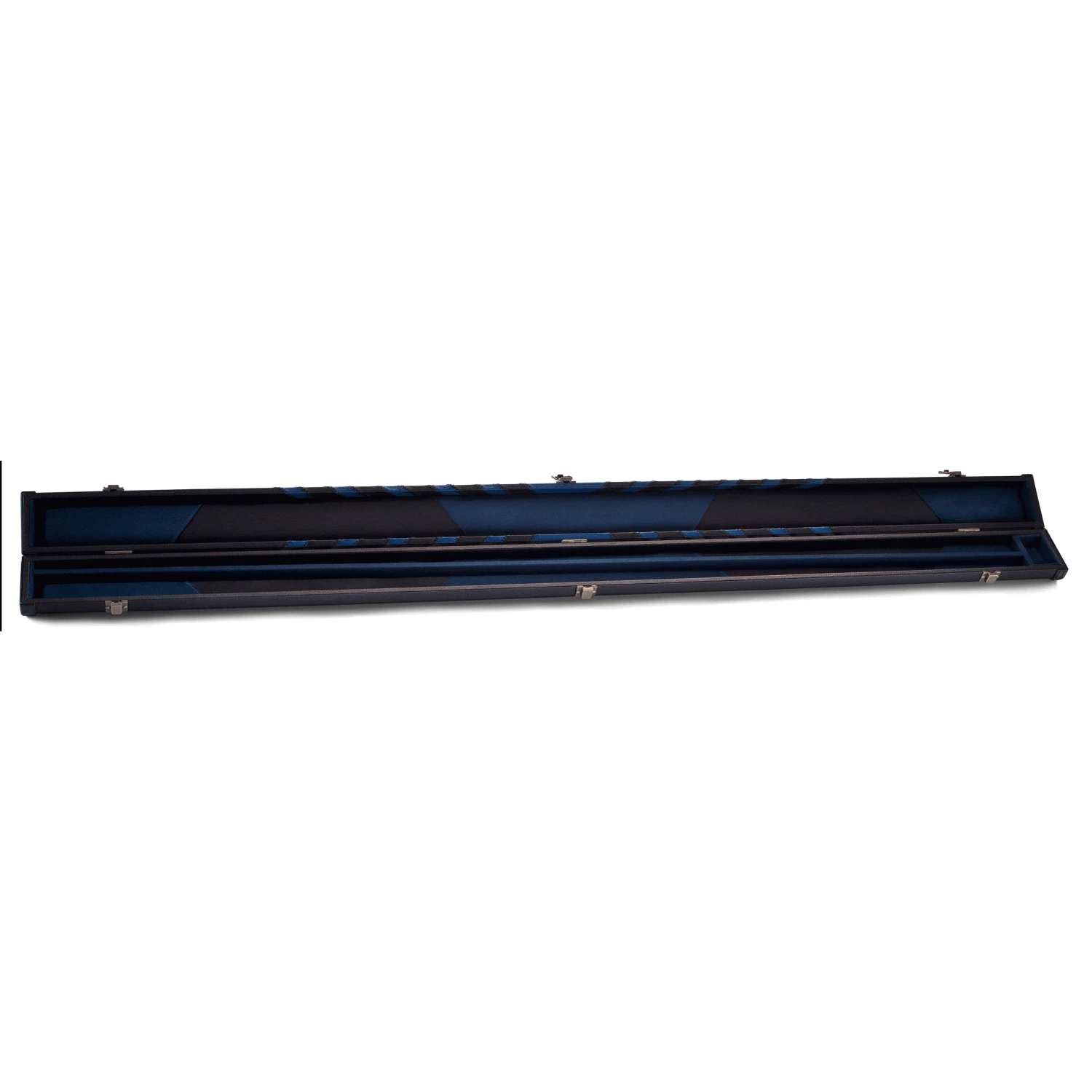 Peradon Peradon 3 Piece Black Blue Arrow Clubman Cue Case For ¾ Jointed Cues 2 Peradon Peradon 3 Piece Black Blue Arrow Clubman Cue Case For ¾ Jointed Cues - Image 2
