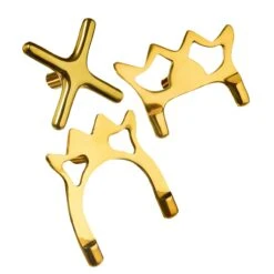 CueCraft Solid Brass Cross Rest Low Spider Rest And High Spider Rest