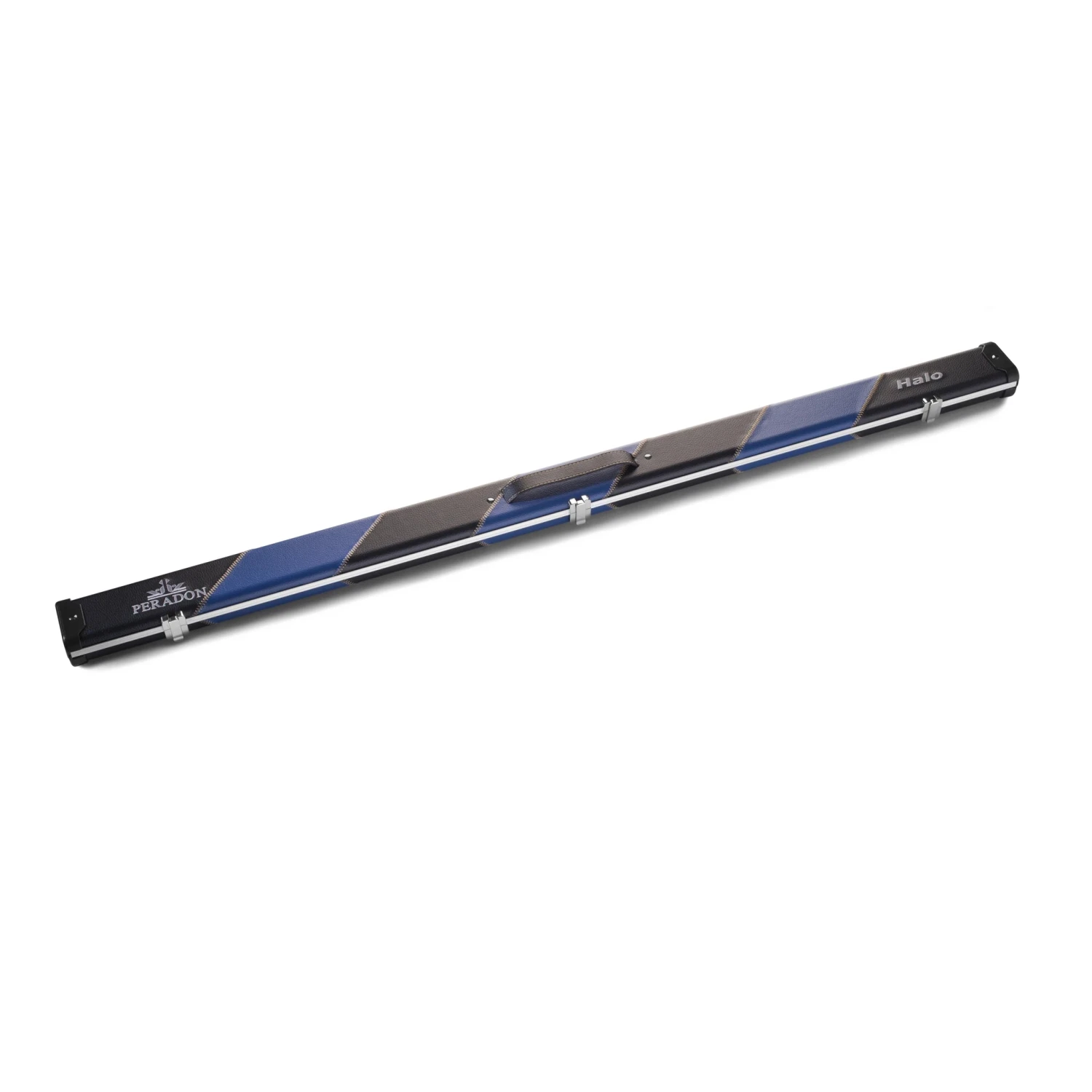 Peradon Peradon Halo Black Blue Stripes ¾ Snooker Cue Case 3 Peradon Peradon Halo Black Blue Stripes ¾ Snooker Cue Case - Image 3