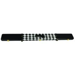Peradon Peradon Leather Black White Small Diamond Snooker Cue Case For 3/4 Jointed Cues