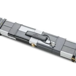 Peradon Peradon Leather Black Grey Block Pattern Snooker Cue Case For 3/4 Jointed Cues