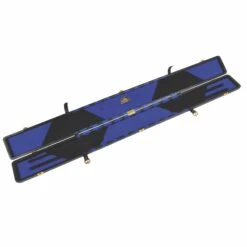 Peradon Peradon Leather Black Royal Blue Small Diamonds Snooker Cue Case For 3/4 Jointed Cues -SNOOKER - POOL Store S2696 BLAROY SD OPEN