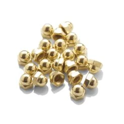 Peradon Dome Nuts Brass 2BA Thread