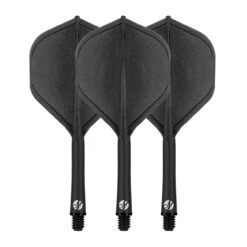 Shot Shot Flight Deck - One Piece Dart Flight And Shaft System Black