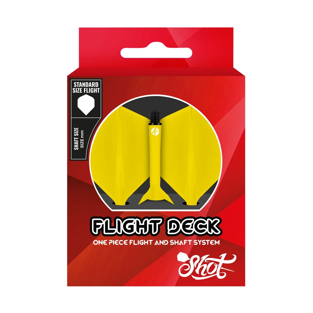 Shot Shot Flight Deck - One Piece Dart Flight And Shaft System Yellow 2 Shot Shot Flight Deck - One Piece Dart Flight And Shaft System Yellow - Image 2