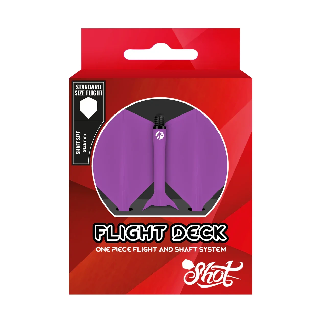 Shot Shot Flight Deck - One Piece Dart Flight And Shaft System Purple 3 Shot Shot Flight Deck - One Piece Dart Flight And Shaft System Purple - Image 3