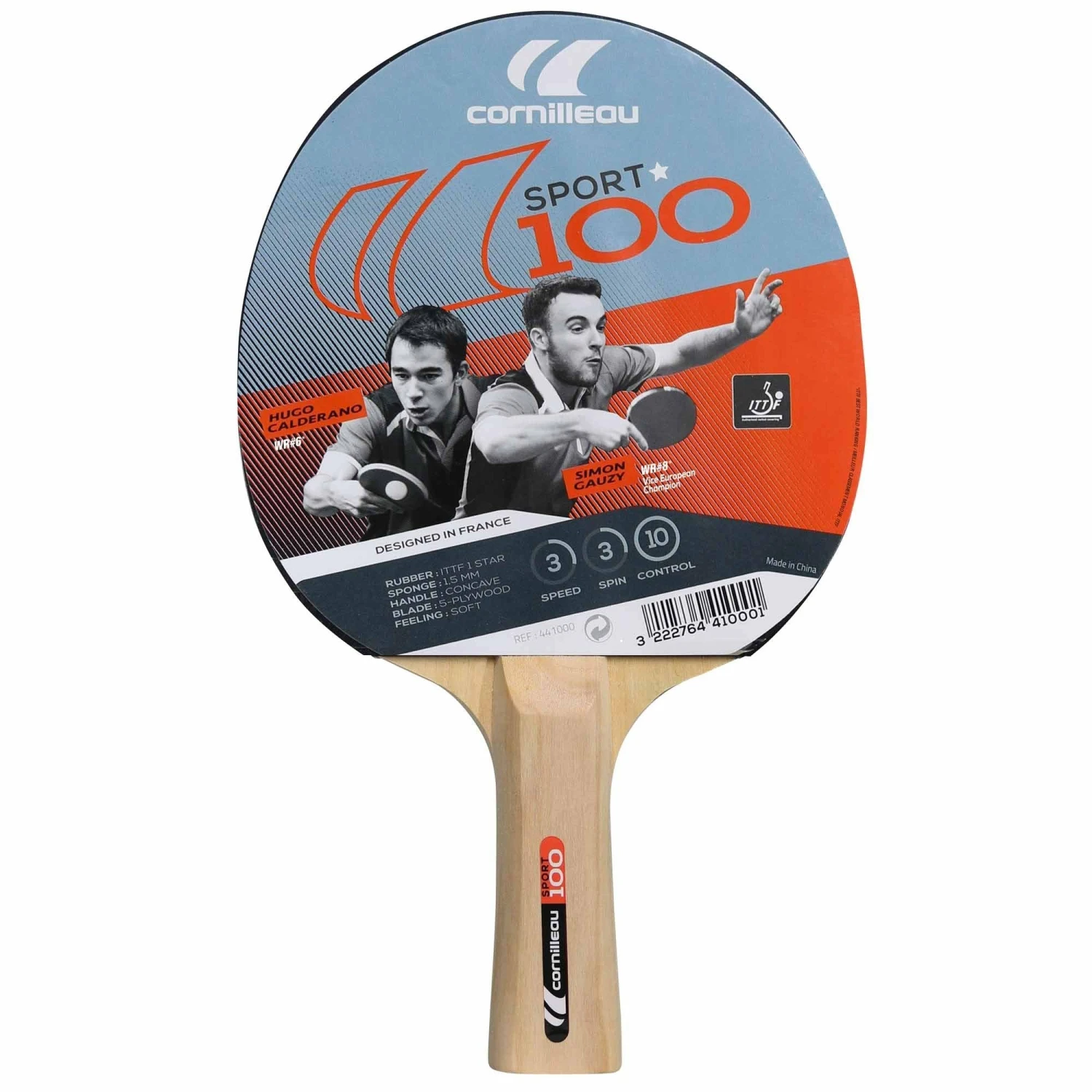 Cornilleau Cornilleau Sport 100 Table Tennis Bat 6 Cornilleau Cornilleau Sport 100 Table Tennis Bat - Image 6