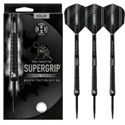 Harrows Harrows SUPERGRIP Black Edition 90% Tungsten Steel Tip Darts 28g -SNOOKER - POOL Store Supergrip1 3000x 96ffbd28 44ac 486c 9468 f15932ba2785