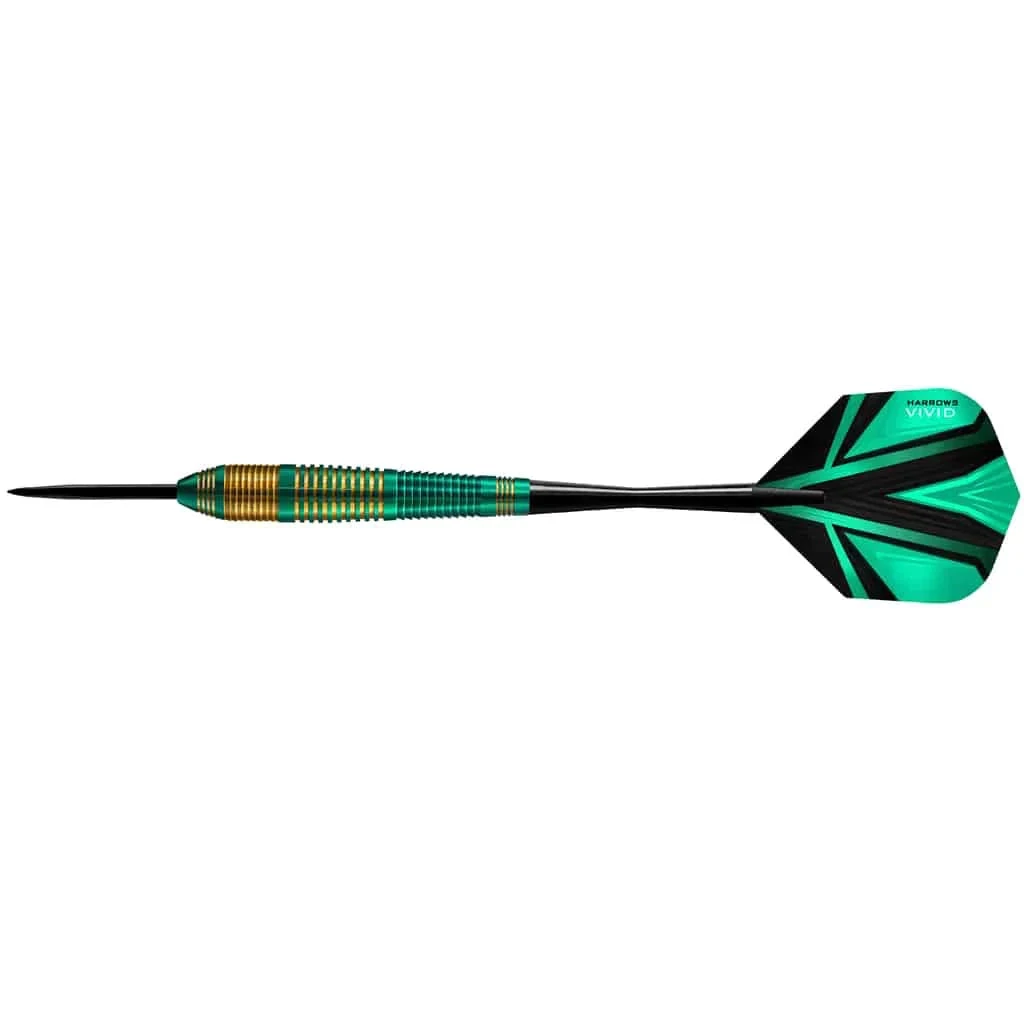 Harrows Harrows Vivid Brass Green 22g Darts 1 Harrows Harrows Vivid Brass Green 22g Darts