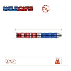 Winmau Winmau Wildcats 25g Darts -SNOOKER - POOL Store Wildcat Dims Image 5
