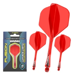 Winmau Winmau Fusion Flight & Shaft Medium #2 - Red -SNOOKER - POOL Store WinmauFusion 2Red1