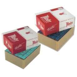 Tweetens Master Snooker Pool Cue Chalk Green & Blue 144 Box